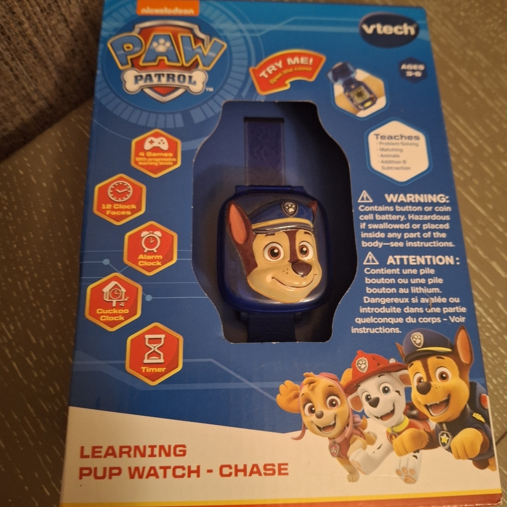 VTech PAW Patrol Learning Pup Watch - Chase - Blue